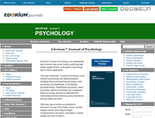 Tablet Screenshot of edoriumjournalofpsychology.com
